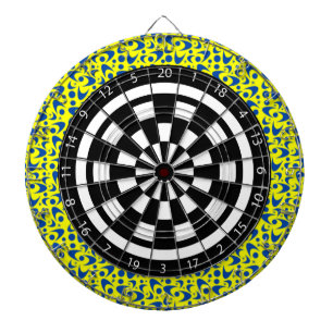 Customisable Retro Boomerangs Dartboard