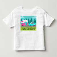 Customisable Retro Camper / Trailer & Car T-Shirt