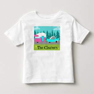 Customisable Retro Camper / Trailer & Car T-Shirt