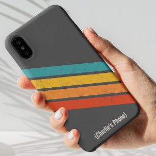 Customisable Retro Phone Case Minimalistic Design