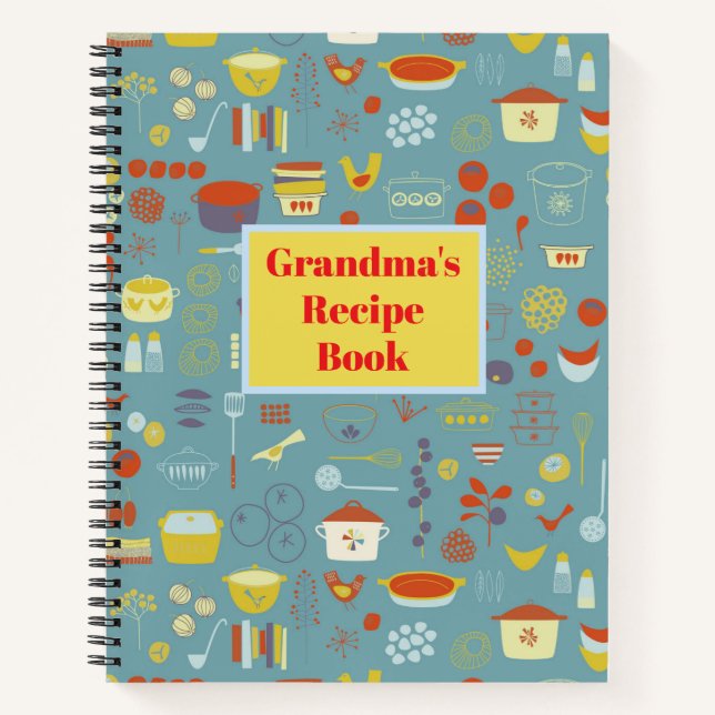 Customisable Retro Recipe Book (Front)