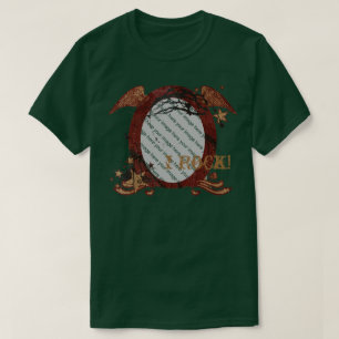 Customisable Retro Rocker Photo T-shirt Rusty
