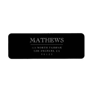 Customisable Return Address