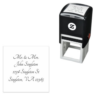 Customisable Return Address Label Rubber Stamp
