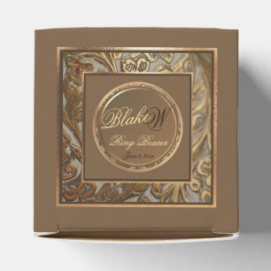 Customisable Ring Bearer Wedding Favour Box