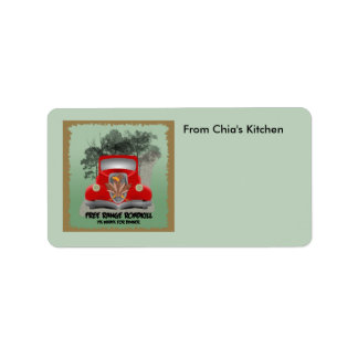 Customisable Roadkill Kitchen Avery Label