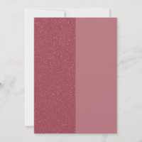 Customisable Rose Gold Split Card Invitation