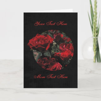 Customisable Rose Greeting Card