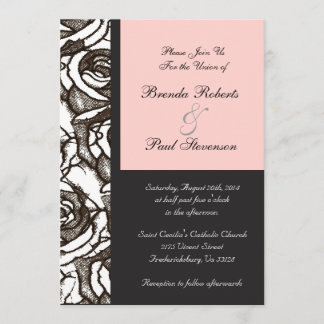 Customisable Roses Wedding Invitation