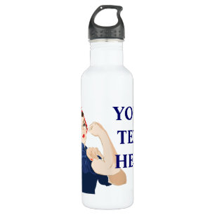 Customisable Rosie Riveter 710 Ml Water Bottle