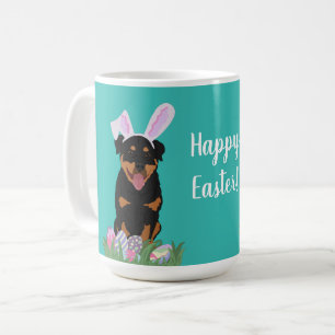 Customisable Rottweiler Easter Coffee Mug