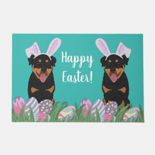 Customisable Rottweiler Easter   Doormat