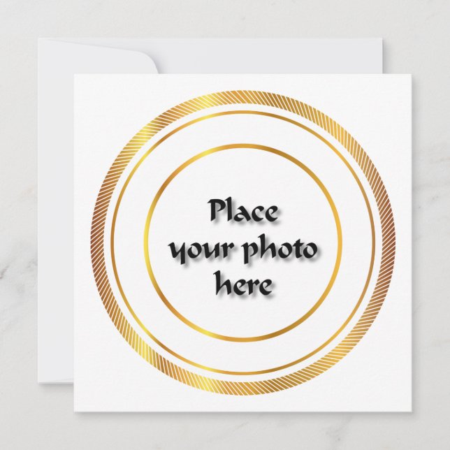 Customisable round frame (Front)