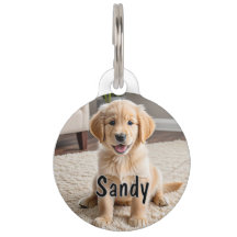 Customisable Round Pet Tag