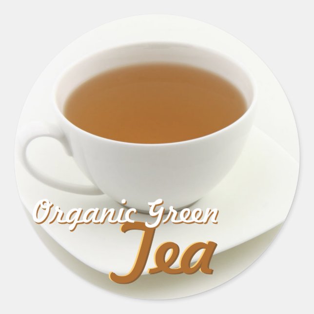 Customisable Round Tea Label Sticker (Front)