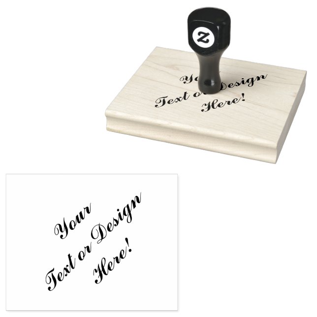 Customisable rubber stamp - Add Your Design (Stamped)
