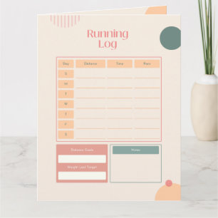 Customisable Running Tracker + Progress Card