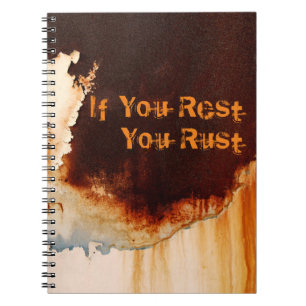 Customisable Rust Art Cool Fun Unique  Notebook