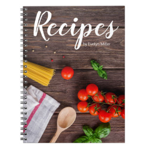 Customisable rustic recipe notebook
