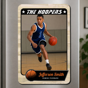 Customisable Rustik Basketball Player Photo Magnet