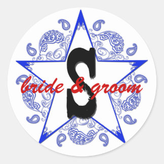 Customisable "S" Western Blue Sticker