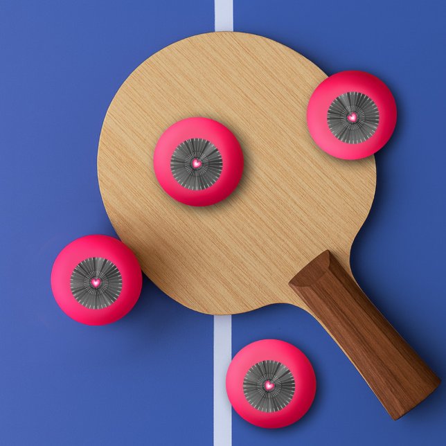 Customisable Sacred Heart - Grey & White Cool Rad Ping Pong Ball (Creator Uploaded)