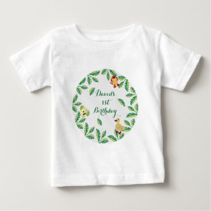Customisable Safari Birthday party Baby T-Shirt