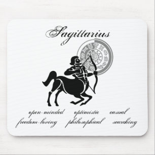 Customisable Sagittarius traits Greek-style zodiac Mouse Pad