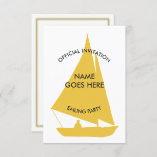 Customisable Sailing Party Invitation