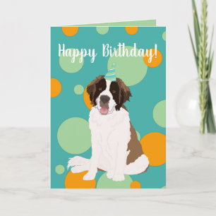 Customisable Saint Bernard Card