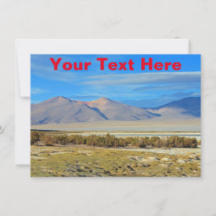 Customisable Salar del Huasco, Chile card