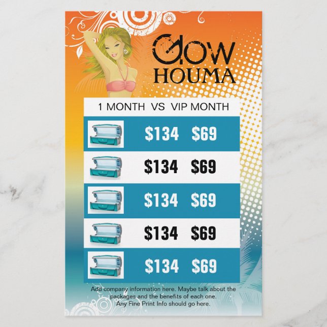 Customisable Salon Flyer - Custom Design (Front)