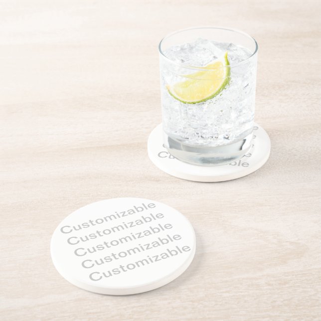 Customisable Sandstone Coaster (Side)