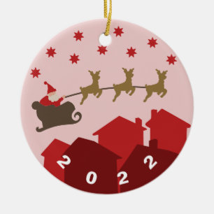 Customisable Santa Claus Ornament   Xmas Ornament