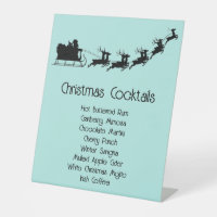 Customisable Santa Cocktail List