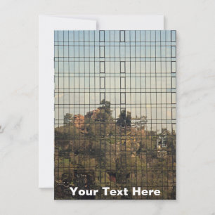 Customisable Santiago, Chile reflection Card