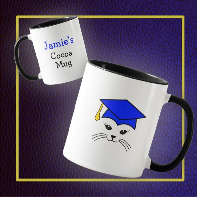 Customisable Sassy Cat Graduate Mug (Creator Uploaded)