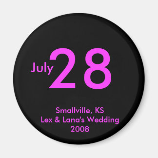 Customisable Save the Date Magnet
