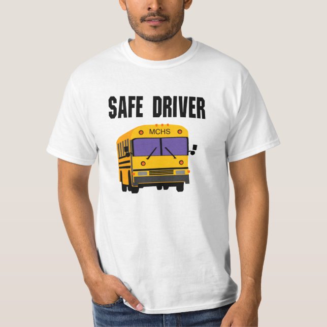 Customisable School Bus Driver T Shirt (Front)