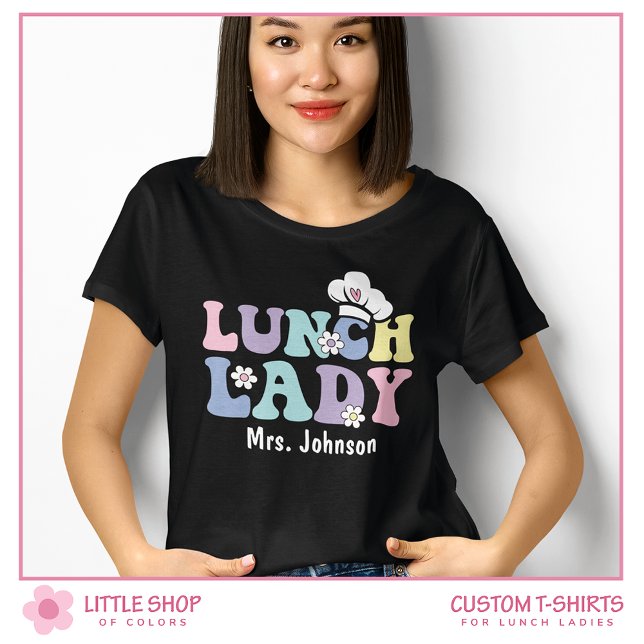 Customisable School Lunch Lady Cafeteria Team T-Shirt (Creator Uploaded)