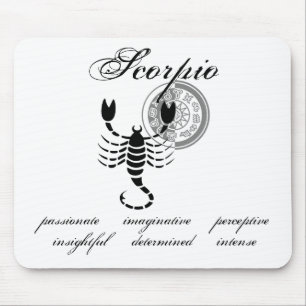 Customisable Scorpio Scorpion traits Greek-style Z Mouse Pad