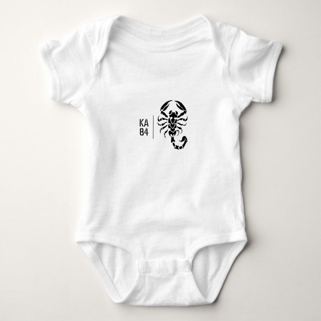 Customisable - Scorpion and Your Initials T-Shirt (Front)