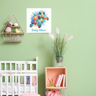 Customisable Sea Turtle Poster