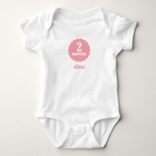 Customisable Second Month Baby Bodysuit