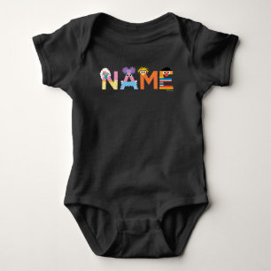 Customisable Sesame Street Alphabet Baby T-Shirt Bodysuit