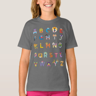 Customisable Sesame Street Alphabet T-Shirt