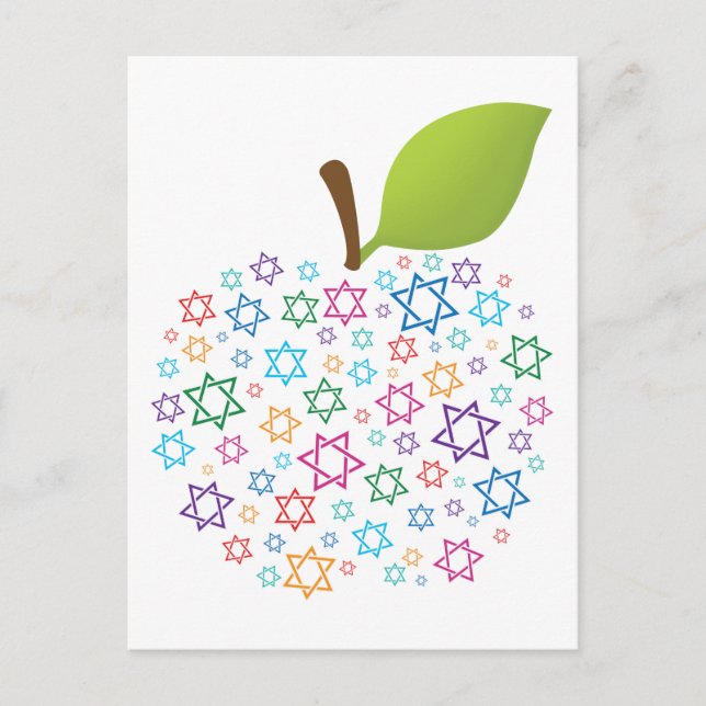 ✡🕎 Customisable  Shana Tova Postcard (Front)