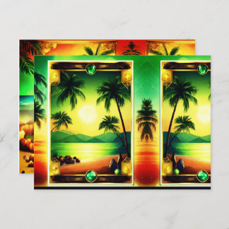 Customisable Shiny Designs with Gemstones Postcard