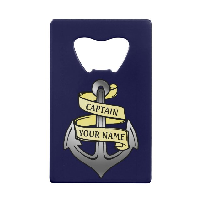 Customisable Ship Captain Your Name Anchor (Front)