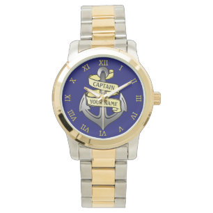Customisable Ship Captain Your Name Anchor Watch